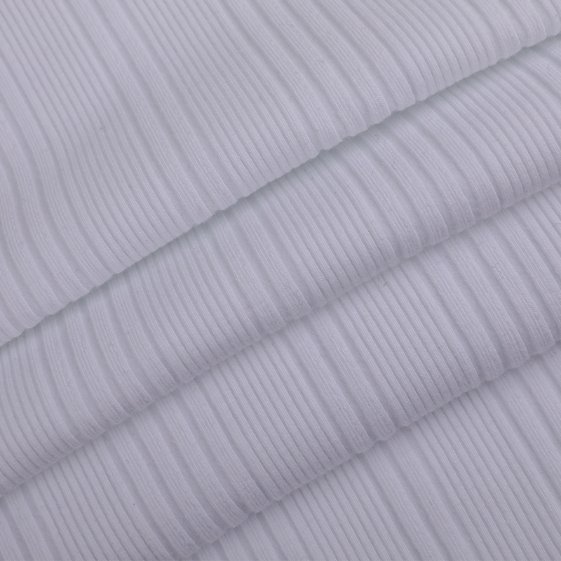 32s JC + 40D Full-Plated Irregular Drop Needle Spandex Rib Knit 32s JC + 40D Full-Plated Irregular Drop Needle Spandex Rib Knit