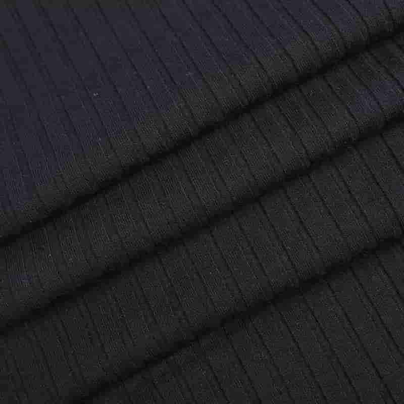 40s Lenzing Tencel + 30D Full-Plated Striped Spandex Rib Knit 40s Lenzing Tencel + 30D Full-Plated Striped Spandex Rib Knit
